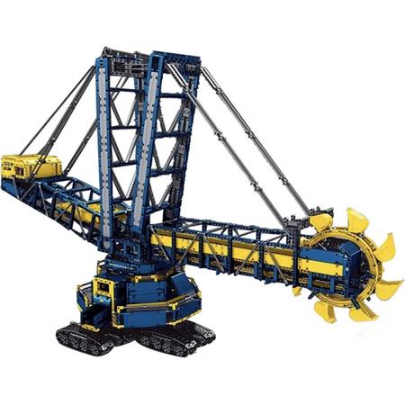 RC Radiografische Mijnbouw Graafmachine | Technic Bouwpakket | Mining | 4588 Bouwstenen | LEGO Compatible | Toy Brick Lighting | Speelgoed | Bouw & Constructie | Op afstand bestuurbaar | Truck | Machine